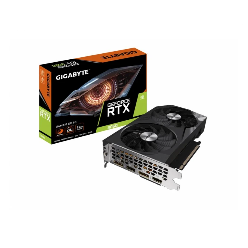 Graficka karta GIGABYTE RTX 3060 GAMING OC 2.0 NVD/8GB/GDDR6/128bit/crna