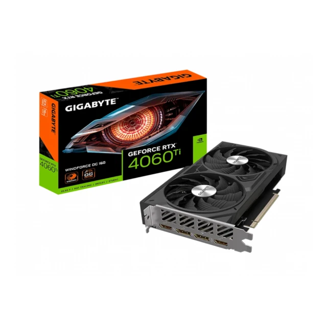 Grafička karta GIGABYTE RTX 4060 Ti GV-N406TWF2OC-16GD NVD/16GB/GDDR6/128bit/crna