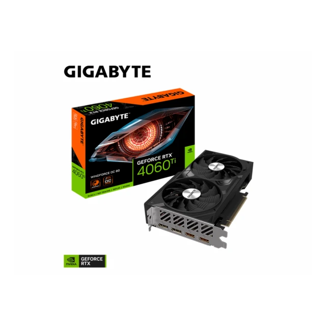 Grafička karta GIGABYTE RTX 4060 Ti GV-N406TWF2OC-8GD NVD/8GB/GDDR6/128bit/crna