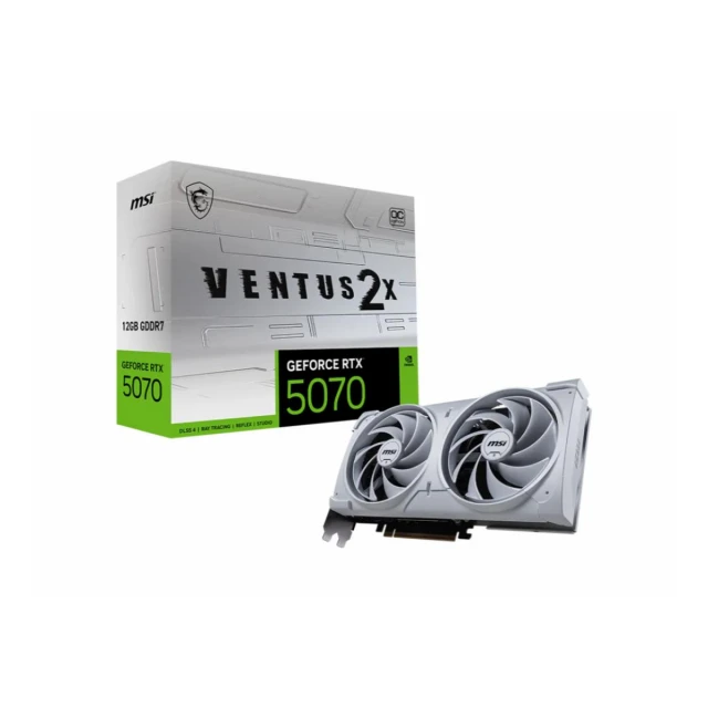 Graficka karta MSI G5070-12V2CW RTX5070 VENTUS 2X OC NVD/12GB/GDDR7/192bit/bela