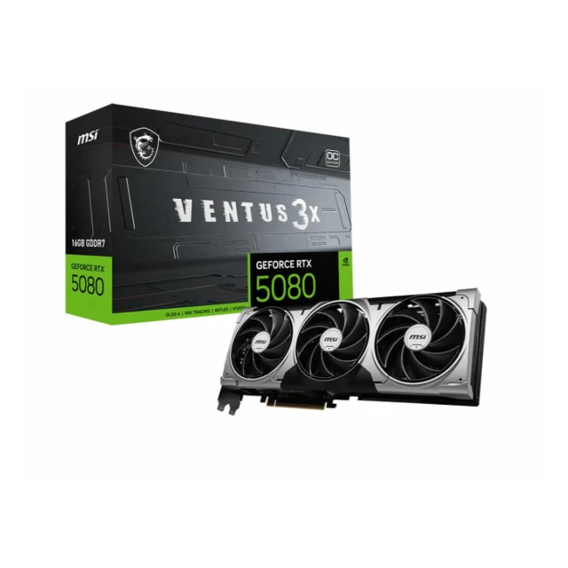 Graficka karta MSI G5080-16V3C RTX5080 VENTUS 3X OC NVD/16GB/GDDR7/256bit/crna