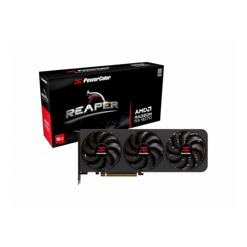 Graficka karta POWERCOLOR RX 9070 16G-A Reaper AMD/16GB/GDDR6/256bit/crna