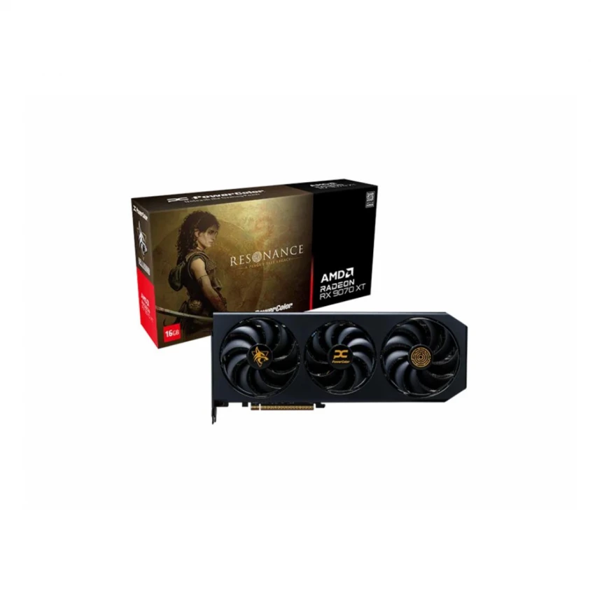 Graficka karta POWERCOLOR RX 9070 XT 16G-Hellhound RES AMD/16GB/GDDR6/256bit/crna