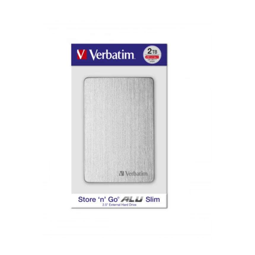 HDD E2.5" Verbatim 2TB USB 3.2 Store'n'Go 53666, Silver