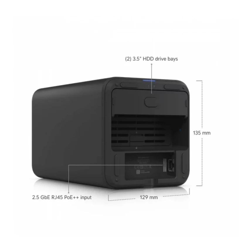 HDD NAS Storage Ubiquiti UniFi UNAS 2-Bay Black