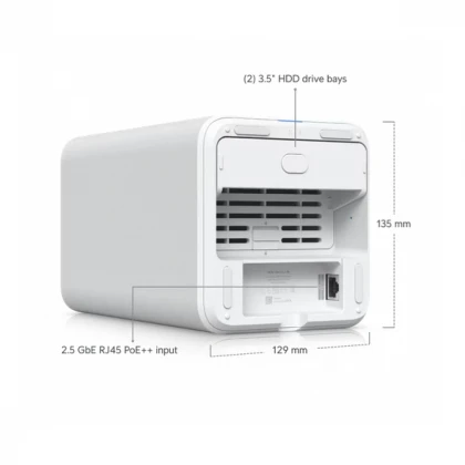HDD NAS Storage Ubiquiti UniFi UNAS 2-Bay White