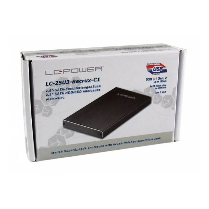 HDD Rack LC Power 2.5" LC-25U3-Becrux-C1 SATA USB3.1 type C