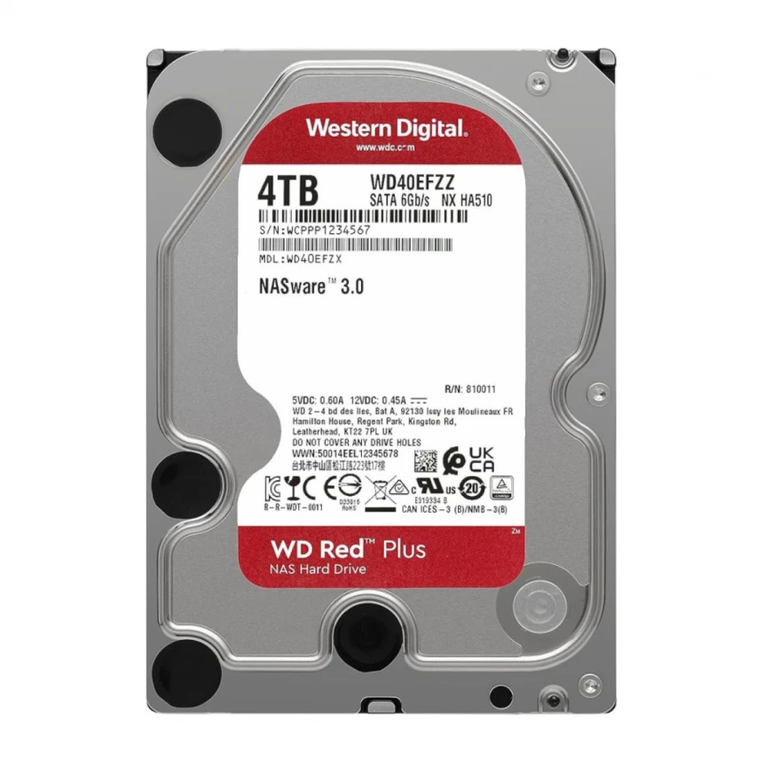 HDD WD 4TB WD40EFZZ Red Plus 5400RPM 128MB