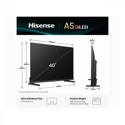 HISENSE 40 inča 40A5Q QLED FHD Smart TV 