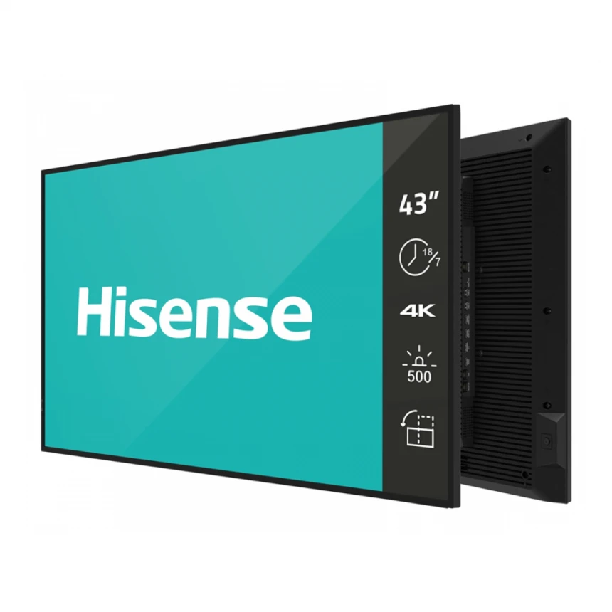 HISENSE 43 inča 43GM50D 4K UHD 500 nita Digital Signage Display - 18/7 Operation 