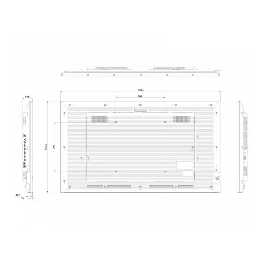 HISENSE 43 inča 43GM50D 4K UHD 500 nita Digital Signage Display - 18/7 Operation 