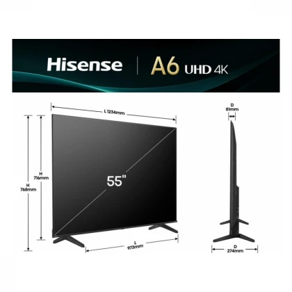 HISENSE 55 inča 55A6Q 4K UHD LED Smart TV 