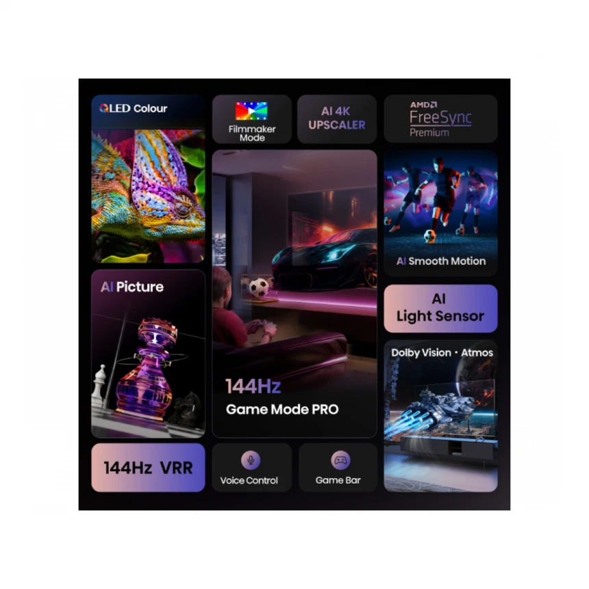 HISENSE 55 inča 55E7Q PRO QLED 4K UHD Smart TV 