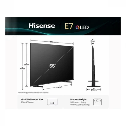 HISENSE 55 inča 55E7Q QLED 4K UHD Smart TV 