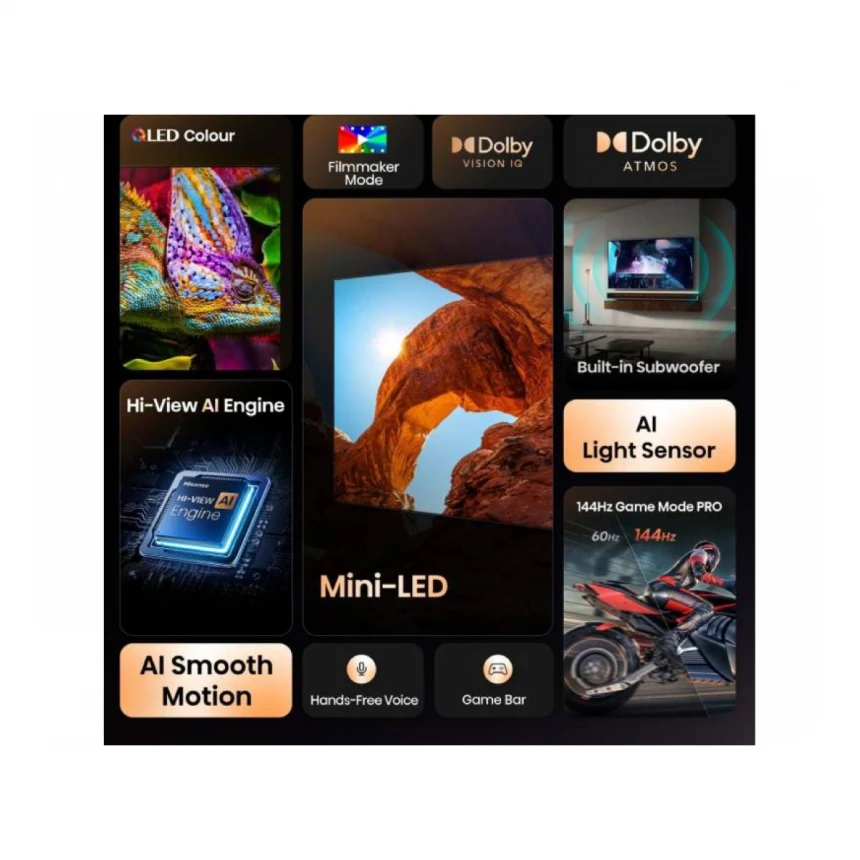 HISENSE 55 inča 55U7Q ULED Mini-LED 4K UHD Smart TV 