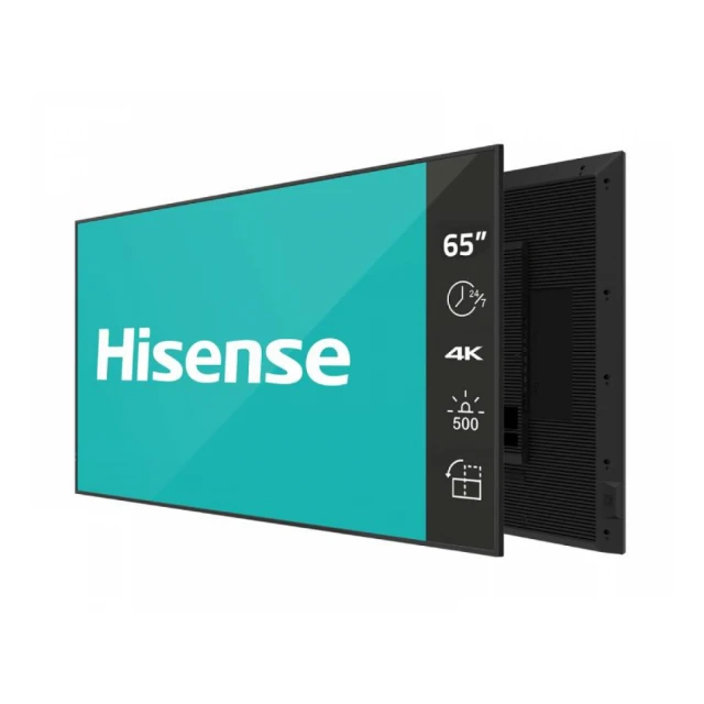 HISENSE 65 inča 65DM66D 4K UHD 500 nita Digital Signage Display - 24/7 Operation 