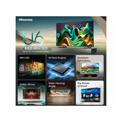 HISENSE 75 inča 75U6NQ ULED Mini-LED 4K UHD Smart TV 