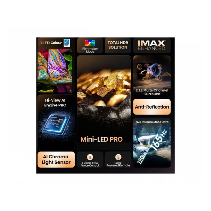 HISENSE 75 inča 75U7Q PRO ULED Mini-LED 4K UHD Smart TV 