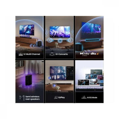 HISENSE AX5100Q Dolby Atmos soundbar sa bežičnim subwooferom crni 
