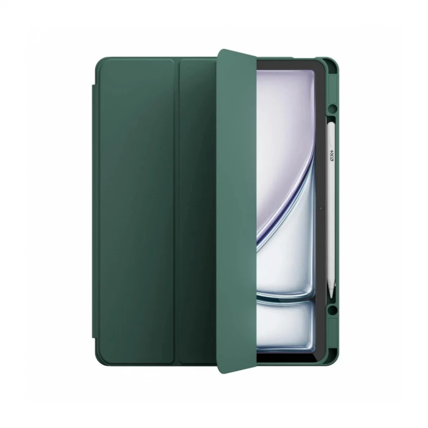Husa de protectie Next One Rollcase pentru iPad Air 13 M2, cu suport pentru stilou, Verde