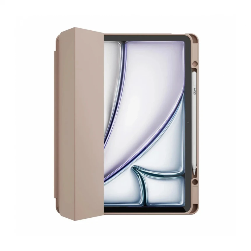 Husa de protectie Next One Rollcase pentru iPad Air 13 M2, cu suport pentru stilou, Roz