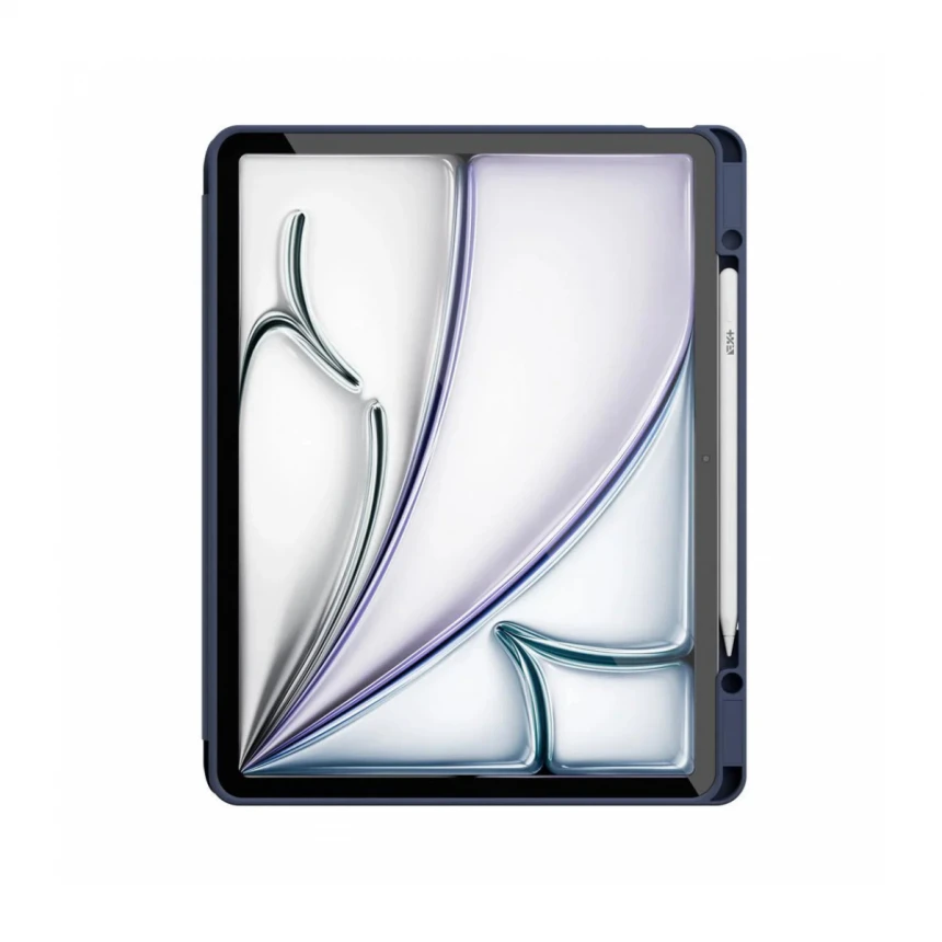 Husa de protectie Next One Rollcase pentru iPad Air 13 M2, cu suport pentru stilou, Albastru