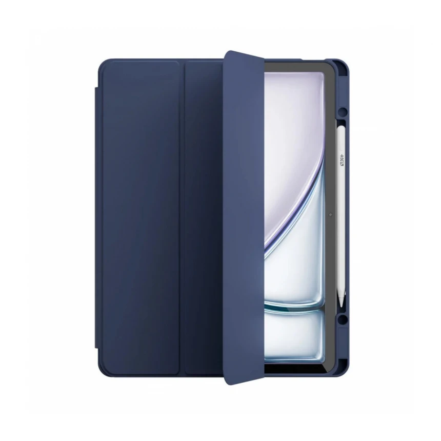 Husa de protectie Next One Rollcase pentru iPad Air 13 M2, cu suport pentru stilou, Albastru