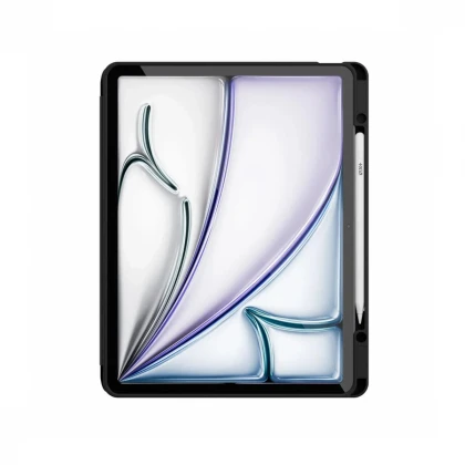 Husa de protectie Next One Rollcase pentru iPad Air 13 M2, cu suport pentru stilou, Negru