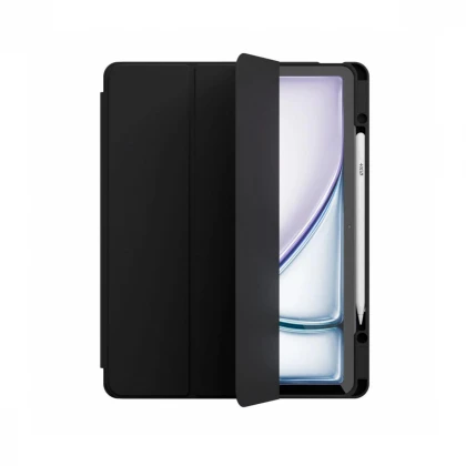 Husa de protectie Next One Rollcase pentru iPad Air 13 M2, cu suport pentru stilou, Negru