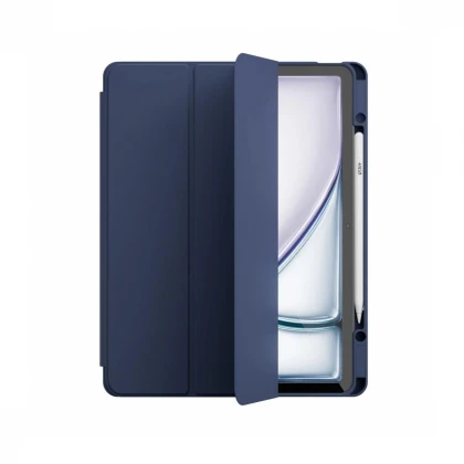 Husa de protectie Next One Rollcase pentru iPad Air 13 M2, cu suport pentru stilou, Albastru