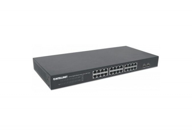 Intellinet Switch 24-Port Gigabit Ethernet 2x 1Gb uplink