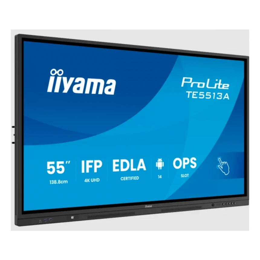 Interaktivni ekran 55" Iiyama TE5513A-B3AG IPS 3840x2160/Android 14/8ms/HDMI/DP