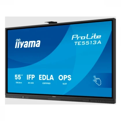 Interaktivni ekran 55" Iiyama TE5513A-B3AG IPS 3840x2160/Android 14/8ms/HDMI/DP