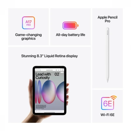iPad mini Wi-Fi 256GB - Starlight (A17 Pro)