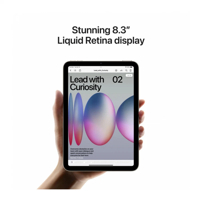 iPad mini Wi-Fi + Cellular 256GB - Starlight (A17 Pro)