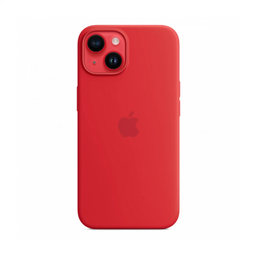 iPhone 14 Silicone Case sa MagSafe-om - (PRODUCT)RED