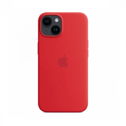 iPhone 14 Silicone Case sa MagSafe-om - (PRODUCT)RED