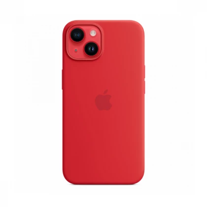 iPhone 14 Silicone Case sa MagSafe-om - (PRODUCT)RED