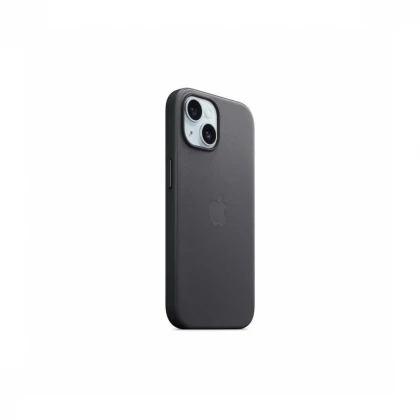 iPhone 15 FineWoven Case sa MagSafe-om - Black
