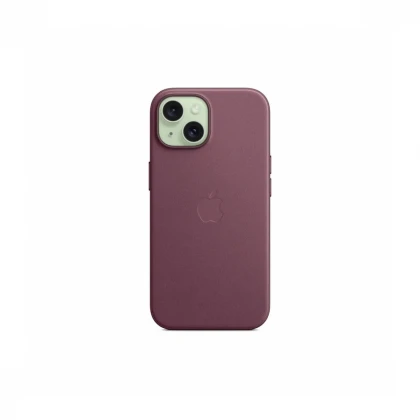 iPhone 15 FineWoven Case sa MagSafe-om - Mulberry