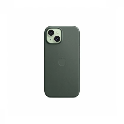 iPhone 15 FineWoven Case sa MagSafe-om - Evergreen