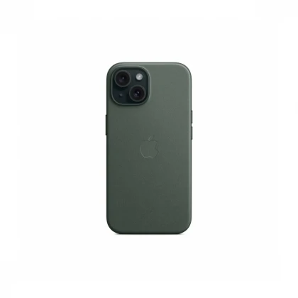 iPhone 15 FineWoven Case sa MagSafe-om - Evergreen