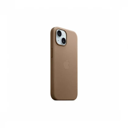iPhone 15 FineWoven Case sa MagSafe-om - Taupe