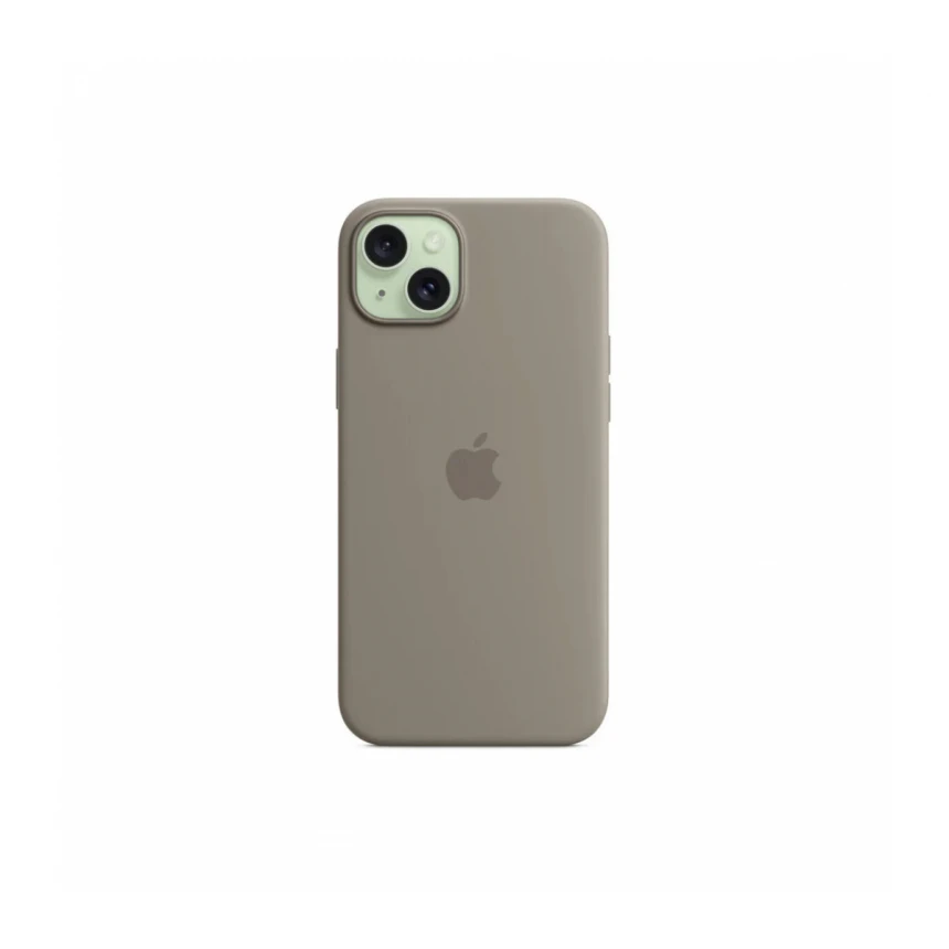 iPhone 15 Plus Silicone Case sa MagSafe-om - Clay