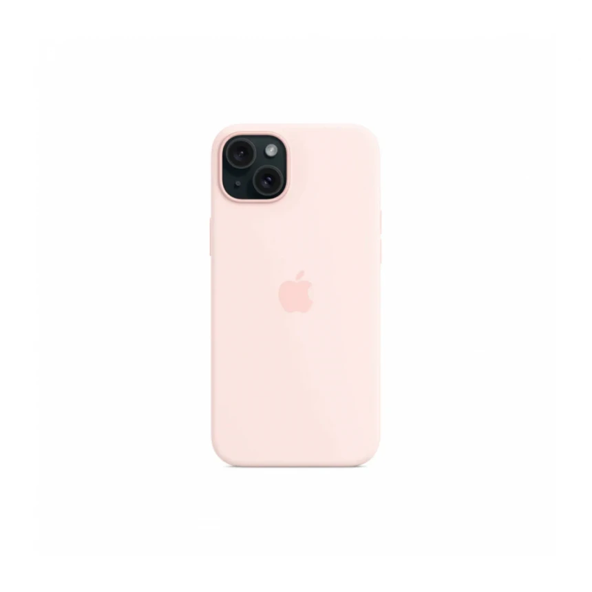 iPhone 15 Plus Silicone Case sa MagSafe-om - Light Pink