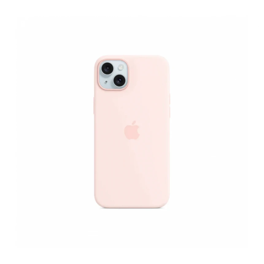 iPhone 15 Plus Silicone Case sa MagSafe-om - Light Pink