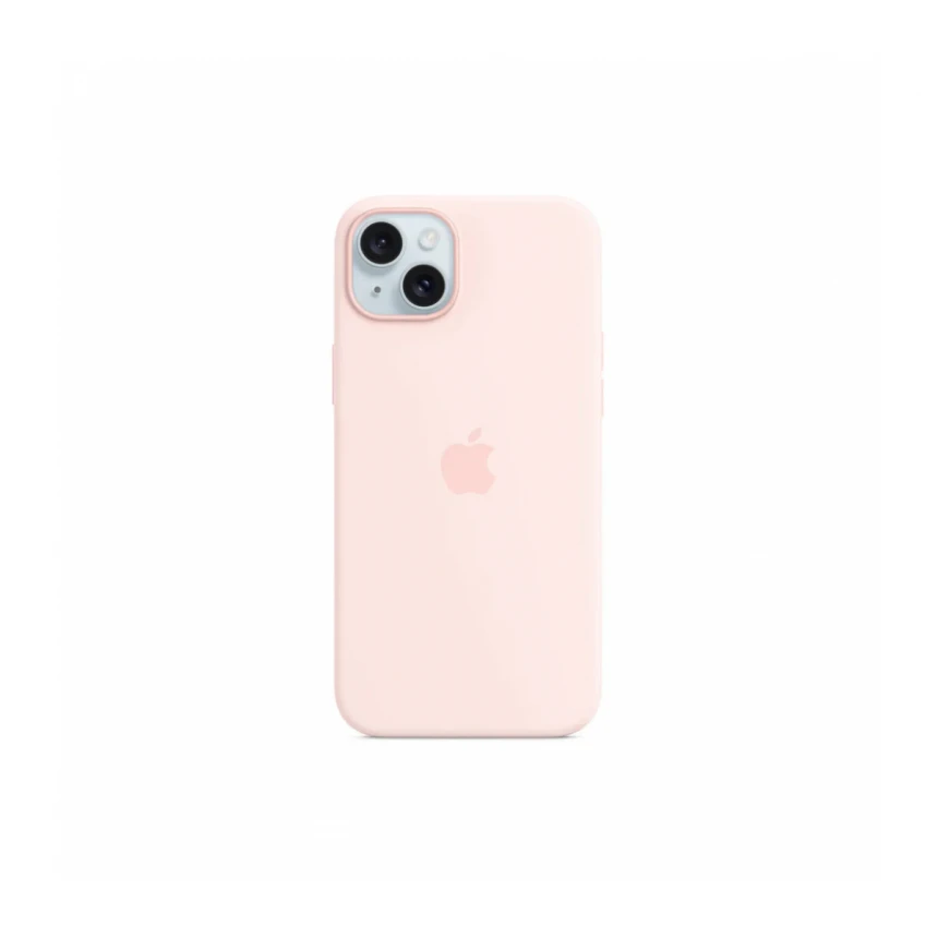 iPhone 15 Plus Silicone Case sa MagSafe-om - Light Pink