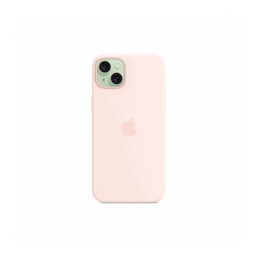 iPhone 15 Plus Silicone Case sa MagSafe-om - Light Pink
