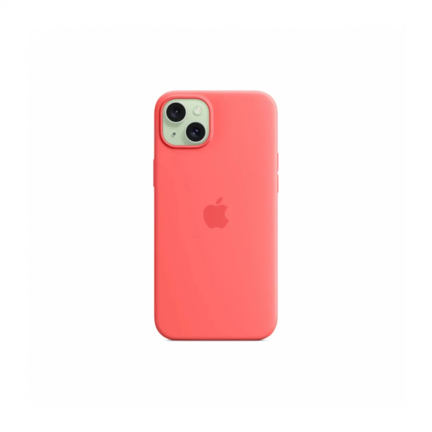 iPhone 15 Plus Silicone Case sa MagSafe-om - Guava