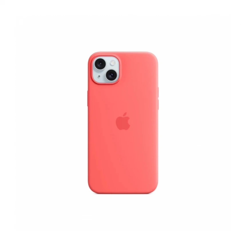 iPhone 15 Plus Silicone Case sa MagSafe-om - Guava